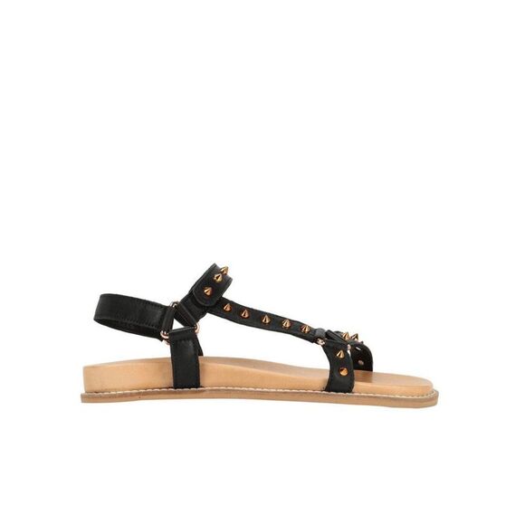 Carvela 'Kilter' Black Studded Leather Sandals - Picture 2 of 16